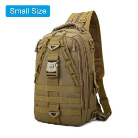 Outdoor Hiking Backpack Climbing Trekking Bag Waterproof Mountaineering Bag Men Camping Rucksack Backpacks 60L (Color: Khaki Small)