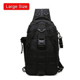 Outdoor Hiking Backpack Climbing Trekking Bag Waterproof Mountaineering Bag Men Camping Rucksack Backpacks 60L (Color: Black Large)