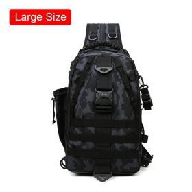 Outdoor Hiking Backpack Climbing Trekking Bag Waterproof Mountaineering Bag Men Camping Rucksack Backpacks 60L (Color: Camouflage Large)