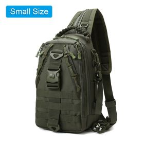 Outdoor Hiking Backpack Climbing Trekking Bag Waterproof Mountaineering Bag Men Camping Rucksack Backpacks 60L (Color: Green Small)